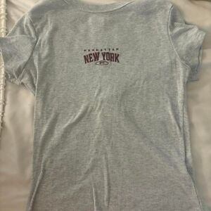 New York Grey Fitted Tee